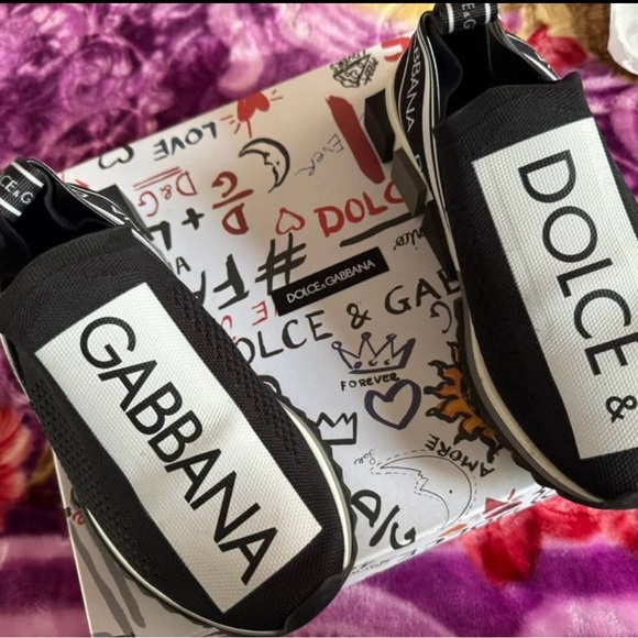 Dolce & Gabbana Nero and Bianco Sneakers - Picture 1 of 4